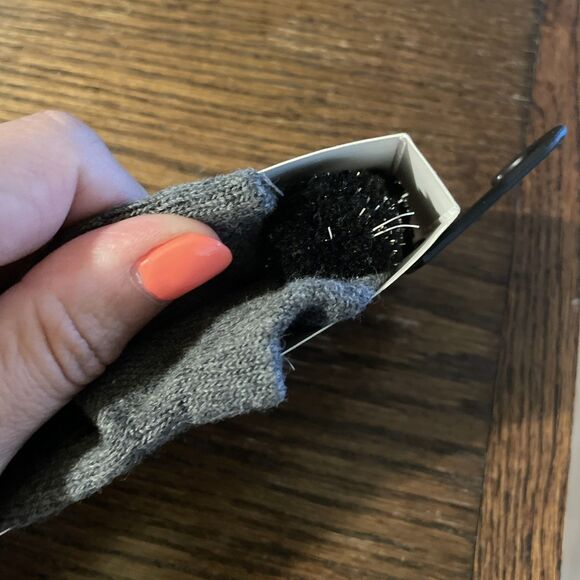 ToeSox Half Toe Grip Non Slip Black Gray Socks Pilates Yoga Size Med - Picture 5 of 5